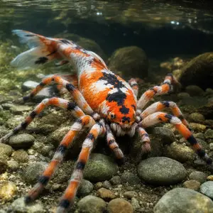 Koi fish + Tarantula